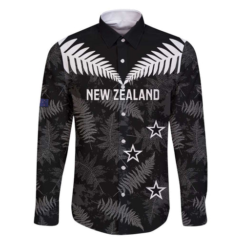 Custom New Zealand Silver Fern Football Family Matching Short Sleeve Bodycon Dress and Hawaiian Shirt Go Aotearoa Grunge Black - Aussie Hoodie