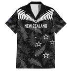 Custom New Zealand Silver Fern Football Hawaiian Shirt Go Aotearoa Grunge Black - Aussie Hoodie