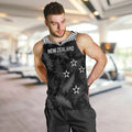 Custom New Zealand Silver Fern Football Men Tank Top Go Aotearoa Grunge Black - Aussie Hoodie