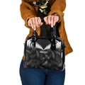 Custom New Zealand Silver Fern Football Shoulder Handbag Go Aotearoa Grunge Black - Aussie Hoodie