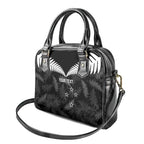 Custom New Zealand Silver Fern Football Shoulder Handbag Go Aotearoa Grunge Black - Aussie Hoodie