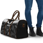 Custom New Zealand Silver Fern Football Travel Bag Go Aotearoa Grunge Black - Aussie Hoodie