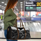 Custom New Zealand Silver Fern Football Travel Bag Go Aotearoa Grunge Black - Aussie Hoodie