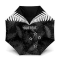 Custom New Zealand Silver Fern Football Umbrella Go Aotearoa Grunge Black - Aussie Hoodie