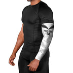 Custom New Zealand Silver Fern Football Arm Sleeves Go Aotearoa Grunge White - Aussie Hoodie