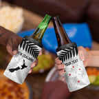 Custom New Zealand Silver Fern Football 4 in 1 Can Cooler Tumbler Go Aotearoa Grunge White - Aussie Hoodie