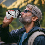 Custom New Zealand Silver Fern Football 4 in 1 Can Cooler Tumbler Go Aotearoa Grunge White - Aussie Hoodie