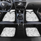 Custom New Zealand Silver Fern Football Car Mats Go Aotearoa Grunge White - Aussie Hoodie
