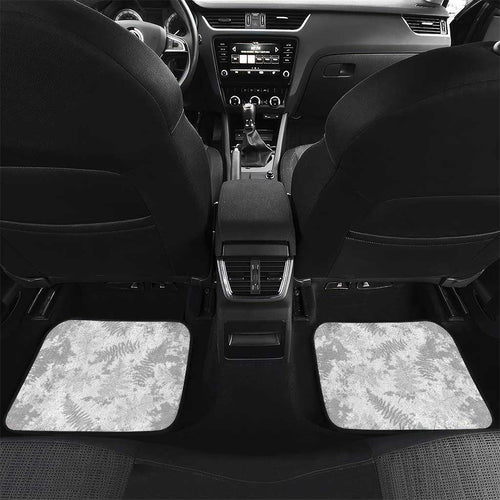 Custom New Zealand Silver Fern Football Car Mats Go Aotearoa Grunge White - Aussie Hoodie