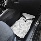 Custom New Zealand Silver Fern Football Car Mats Go Aotearoa Grunge White - Aussie Hoodie