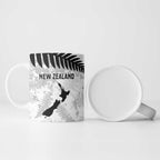Custom New Zealand Silver Fern Football Ceramic Mug Go Aotearoa Grunge White - Aussie Hoodie