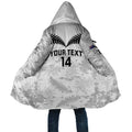Custom New Zealand Silver Fern Football Cloak Go Aotearoa Grunge White - Aussie Hoodie