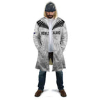 Custom New Zealand Silver Fern Football Cloak Go Aotearoa Grunge White - Aussie Hoodie