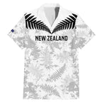 Custom New Zealand Silver Fern Football Family Matching Mermaid Dress and Hawaiian Shirt Go Aotearoa Grunge White - Aussie Hoodie