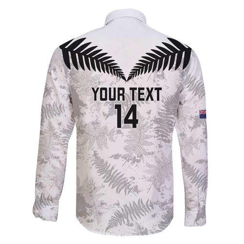 Custom New Zealand Silver Fern Football Family Matching Summer Maxi Dress and Hawaiian Shirt Go Aotearoa Grunge White - Aussie Hoodie