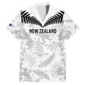 Custom New Zealand Silver Fern Football Family Matching Tank Maxi Dress and Hawaiian Shirt Go Aotearoa Grunge White - Aussie Hoodie