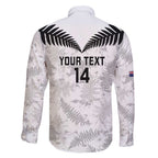 Custom New Zealand Silver Fern Football Family Matching Tank Maxi Dress and Hawaiian Shirt Go Aotearoa Grunge White - Aussie Hoodie