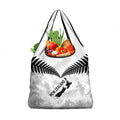 Custom New Zealand Silver Fern Football Grocery Bag Go Aotearoa Grunge White - Aussie Hoodie