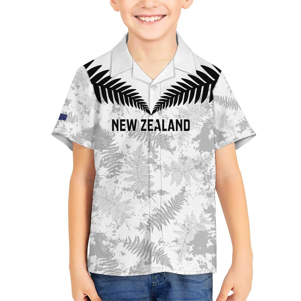Custom New Zealand Silver Fern Football Hawaiian Shirt Go Aotearoa Grunge White - Aussie Hoodie