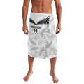 Custom New Zealand Silver Fern Football Lavalava Go Aotearoa Grunge White - Aussie Hoodie