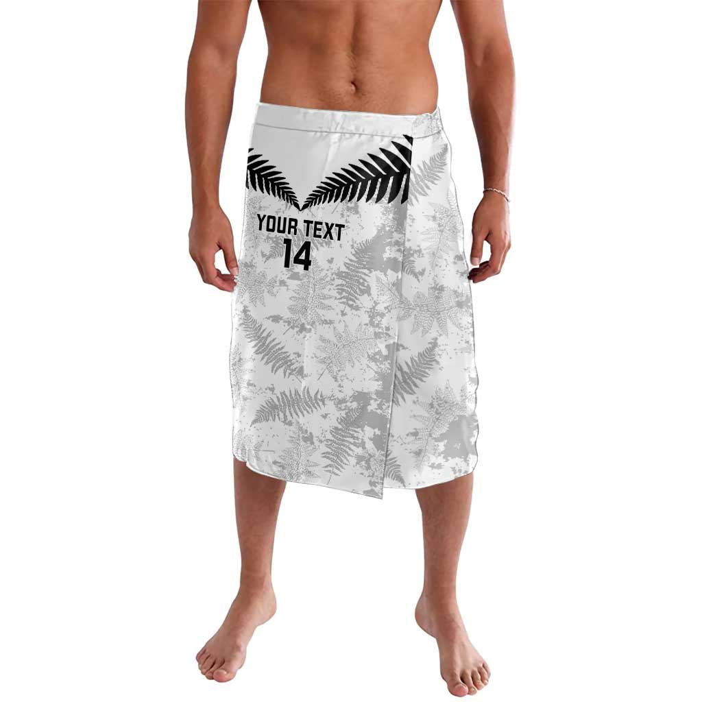 Custom New Zealand Silver Fern Football Lavalava Go Aotearoa Grunge White - Aussie Hoodie