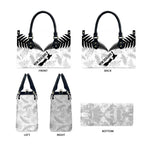 Custom New Zealand Silver Fern Football Leather Bag Go Aotearoa Grunge White - Aussie Hoodie