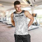 Custom New Zealand Silver Fern Football Men Tank Top Go Aotearoa Grunge White - Aussie Hoodie