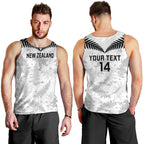Custom New Zealand Silver Fern Football Men Tank Top Go Aotearoa Grunge White - Aussie Hoodie