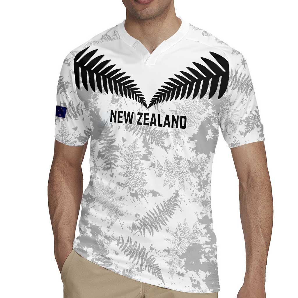 Custom New Zealand Silver Fern Football Rugby Jersey Go Aotearoa Grunge White - Aussie Hoodie