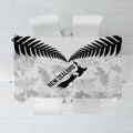 Custom New Zealand Silver Fern Football Tablecloth Go Aotearoa Grunge White - Aussie Hoodie