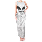 Custom New Zealand Silver Fern Football Tank Maxi Dress Go Aotearoa Grunge White - Aussie Hoodie