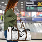 Custom New Zealand Silver Fern Football Travel Bag Go Aotearoa Grunge White - Aussie Hoodie