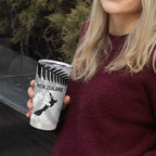 Custom New Zealand Silver Fern Football Tumbler Cup Go Aotearoa Grunge White - Aussie Hoodie