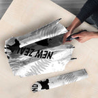 Custom New Zealand Silver Fern Football Umbrella Go Aotearoa Grunge White - Aussie Hoodie