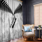 Custom New Zealand Silver Fern Football Window Curtain Go Aotearoa Grunge White - Aussie Hoodie