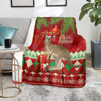 australia-christmas-blanket-aussie-kangaroo-santa-merry-xmas