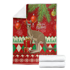 australia-christmas-blanket-aussie-kangaroo-santa-merry-xmas