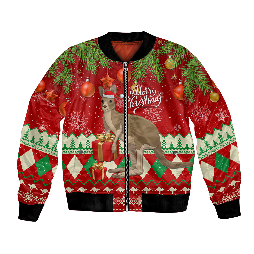 australia-christmas-bomber-jacket-aussie-kangaroo-santa-merry-xmas