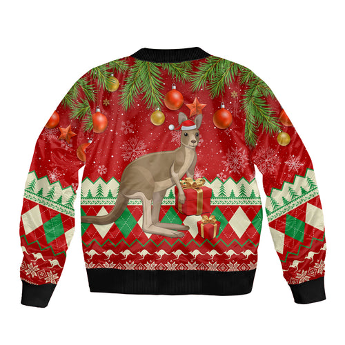 australia-christmas-bomber-jacket-aussie-kangaroo-santa-merry-xmas