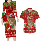 australia-christmas-couples-matching-long-sleeve-bodycon-dress-and-hawaiian-shirt-aussie-kangaroo-santa-merry-xmas