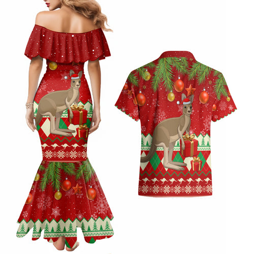 australia-christmas-couples-matching-mermaid-dress-and-hawaiian-shirt-aussie-kangaroo-santa-merry-xmas