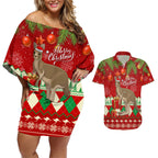 australia-christmas-couples-matching-off-shoulder-short-dress-and-hawaiian-shirt-aussie-kangaroo-santa-merry-xmas