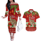 australia-christmas-couples-matching-off-the-shoulder-long-sleeve-dress-and-hawaiian-shirt-aussie-kangaroo-santa-merry-xmas