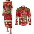 australia-christmas-couples-matching-puletasi-dress-and-long-sleeve-button-shirt-aussie-kangaroo-santa-merry-xmas