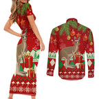 australia-christmas-couples-matching-short-sleeve-bodycon-dress-and-long-sleeve-button-shirt-aussie-kangaroo-santa-merry-xmas