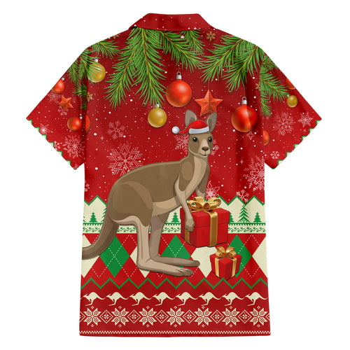 australia-christmas-family-matching-off-shoulder-maxi-dress-and-hawaiian-shirt-aussie-kangaroo-santa-merry-xmas