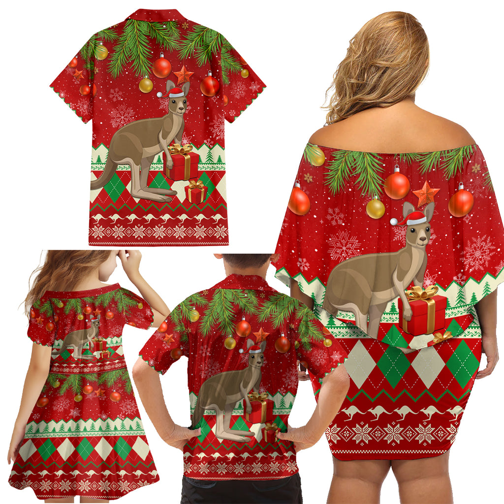 australia-christmas-family-matching-off-shoulder-short-dress-and-hawaiian-shirt-aussie-kangaroo-santa-merry-xmas