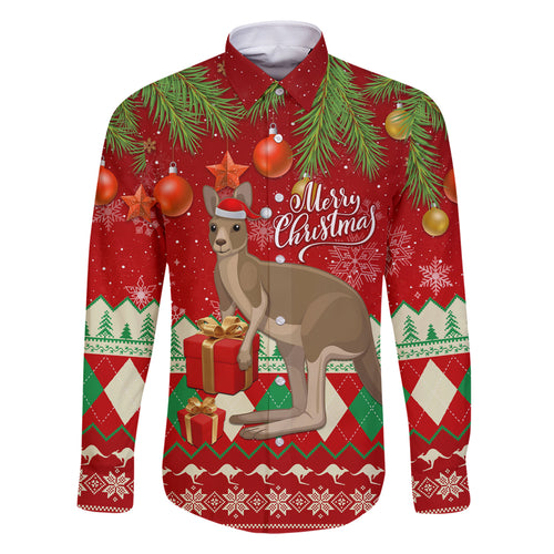 australia-christmas-family-matching-off-shoulder-short-dress-and-hawaiian-shirt-aussie-kangaroo-santa-merry-xmas