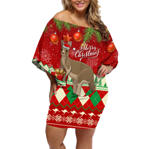 australia-christmas-family-matching-off-shoulder-short-dress-and-hawaiian-shirt-aussie-kangaroo-santa-merry-xmas
