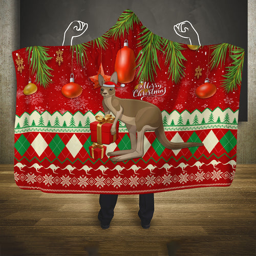 australia-christmas-hooded-blanket-aussie-kangaroo-santa-merry-xmas